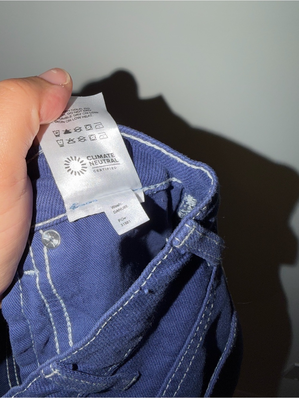 Reformation Straight Leg Jeans in Deep Blue - Picture 8 of 9